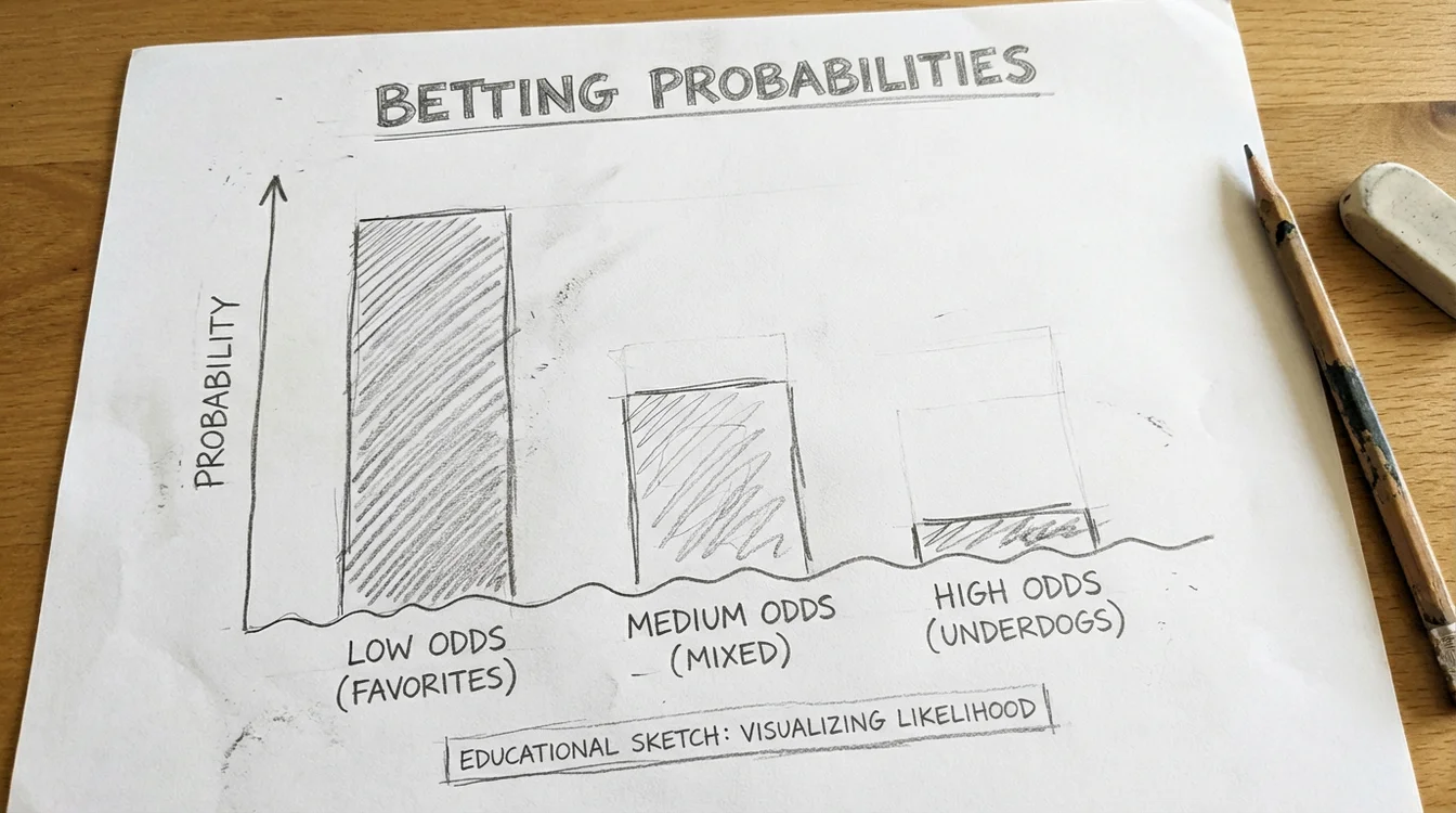 Gráfico ilustrativo mostrando probabilidades das diferentes modalidades de aposta