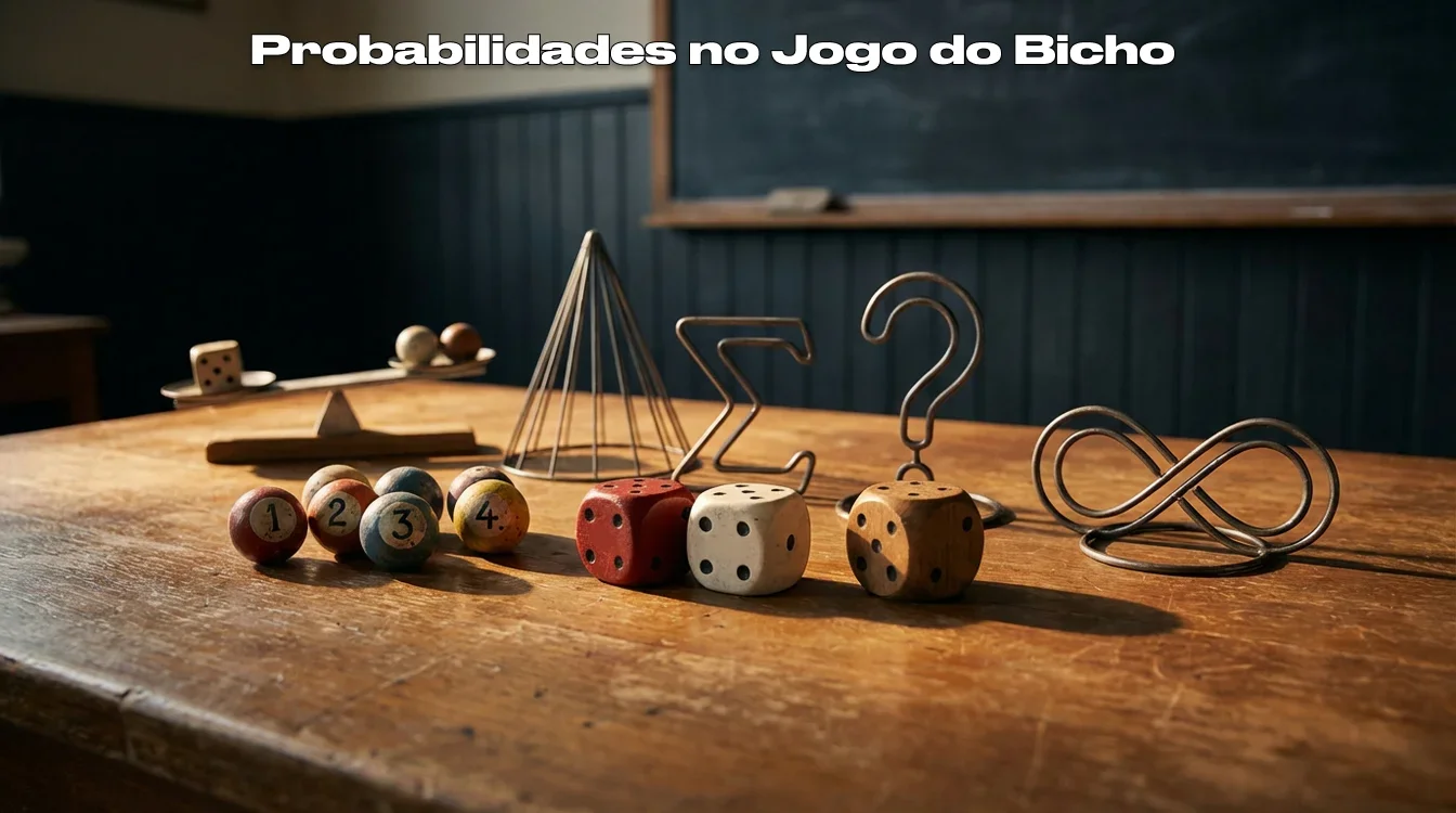 Dados e números representando conceitos de probabilidade e estatística