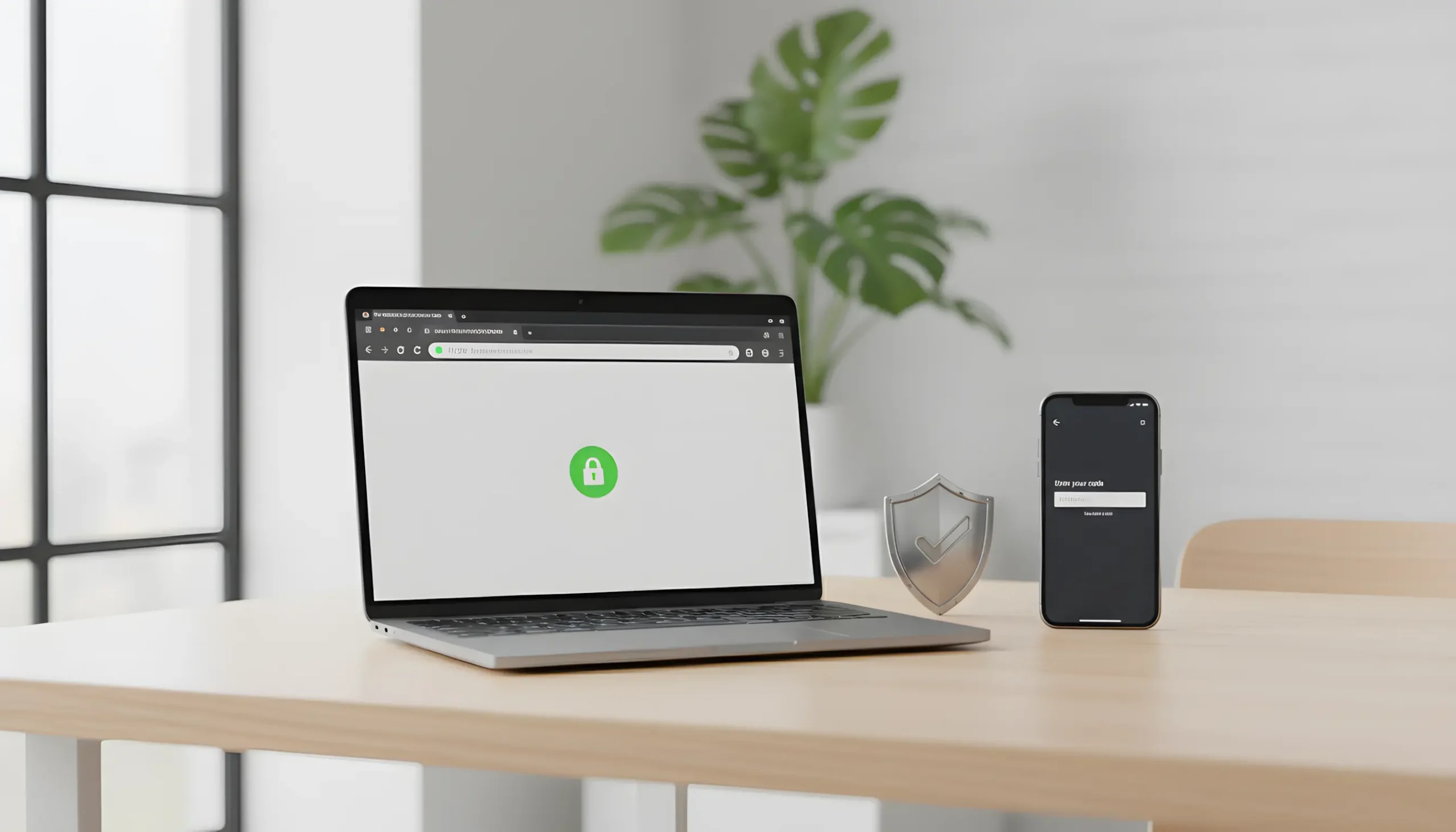 Elementos de segurança digital para apostas online incluindo cadeado HTTPS e autenticação em dois fatores